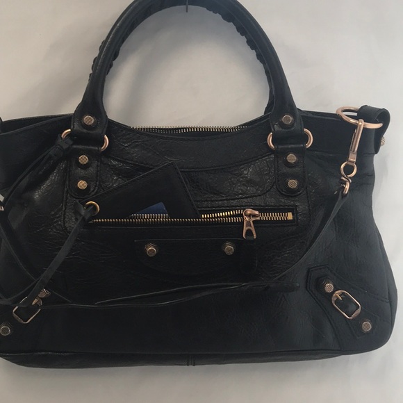 BALENCIAGA Lambskin Leather Giant First Satchel - Picture 2 of 8